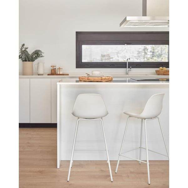 Bel barski stol (višina sedeža 65 cm) Brighter – Kave Home-image-1