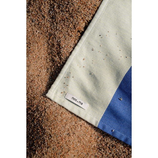 Svetlo rumena/modra bombažna brisača za na plažo 100x160 cm Su – noo.ma-image-3