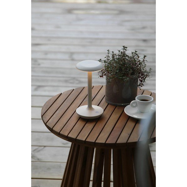 Sivo-bež LED namizna svetilka (višina 20 cm) Petit – Markslöjd-image-1