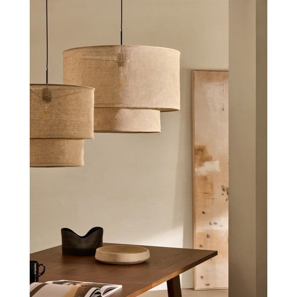 Bež senčilo ø 60 cm Mariela – Kave Home-image-1