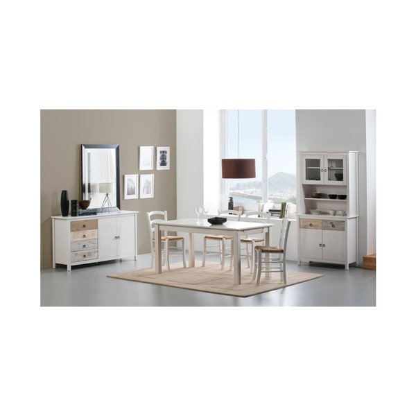 Komplet 2 belih jedilnih stolov Marckeric Paloma-image-4