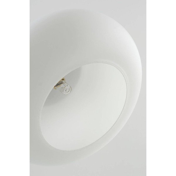 Bela/v mat srebrni barvi viseča svetilka iz opalnega stekla ø 20 cm Thalia – Jotex-image-3