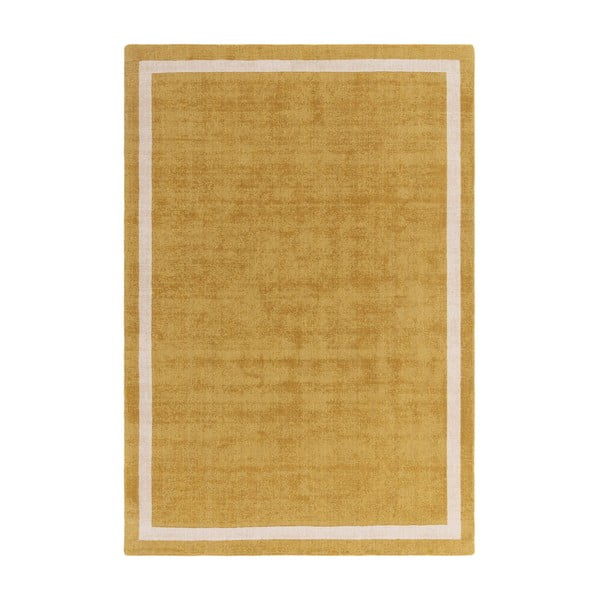 Oker rumena ročno tkana volnena preproga 120x170 cm Albi – Asiatic Carpets