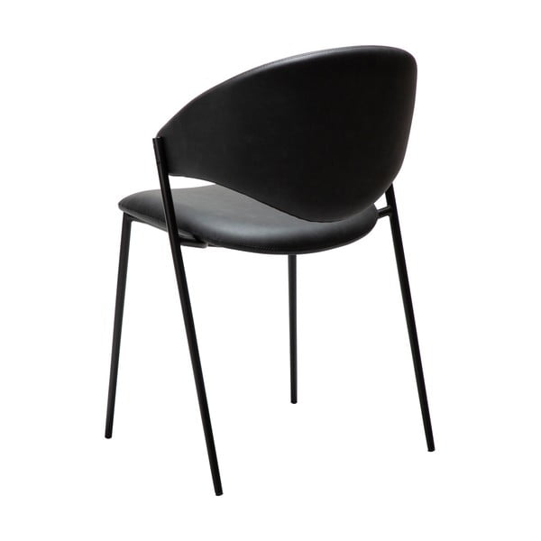 Črn jedilni stol iz umetnega usnja Zone – DAN-FORM Denmark-image-3