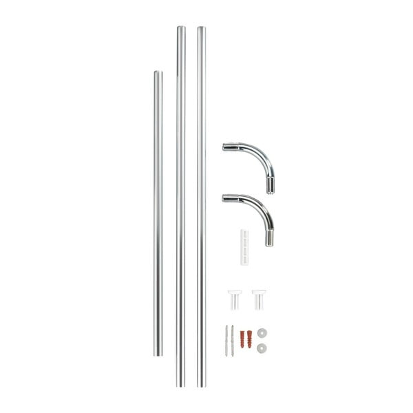 Kotni drog za tuš zavese Wenko Silver, ø 2 cm-image-2