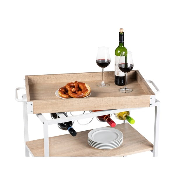 Servirni voziček na kolesih 40x80 cm Rustico – Wenko-image-3