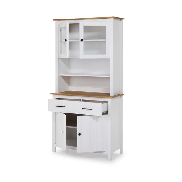 Bela vitrina iz masivnega bora 90x180 cm Miranda – Marckeric-image-3