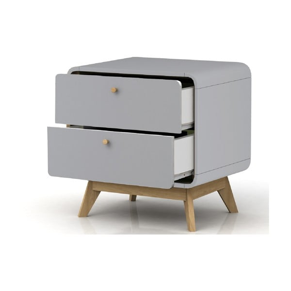 Siva nočna omarica Cassie - Støraa -image-2