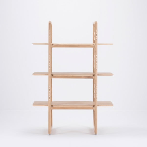 Knjižni regal iz masivnega hrasta Gazzda Muse, višina 140 cm-image-3