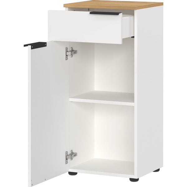 Bela visoka kopalniška omarica 39x85 cm Menen - Germania-image-3