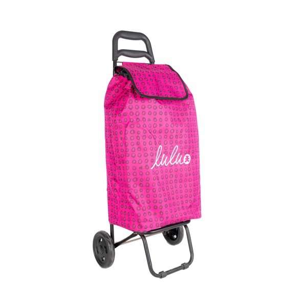 Nakupovalna torba na kolesih v magenta barvi Lulucastagnette Ridey, 37 l-image-1