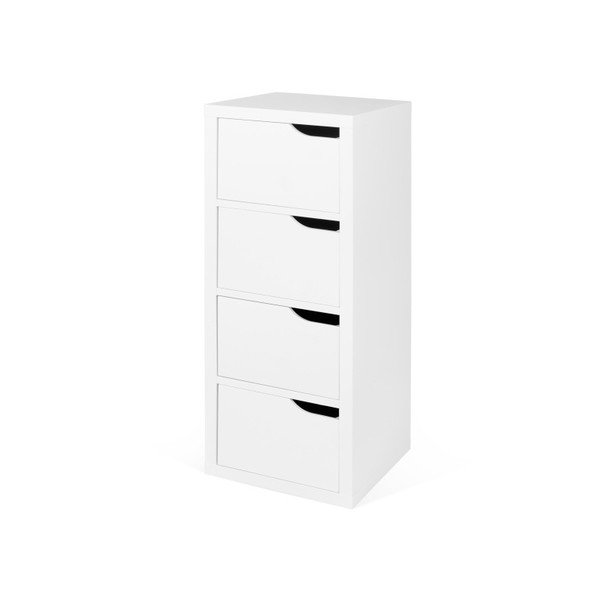 Bela komoda s 4 predali TemaHome Basic-image-1