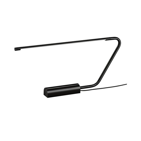 Črna LED namizna svetilka (višina 33 cm) Olea – Trio Select