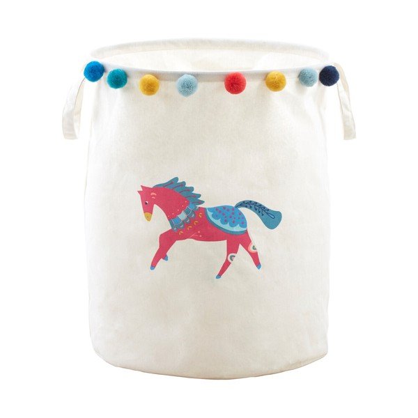 Bela tekstilna otroška škatla za shranjevanje ø 38x48 cm Mimo Eclectic Horse – Premier Housewares