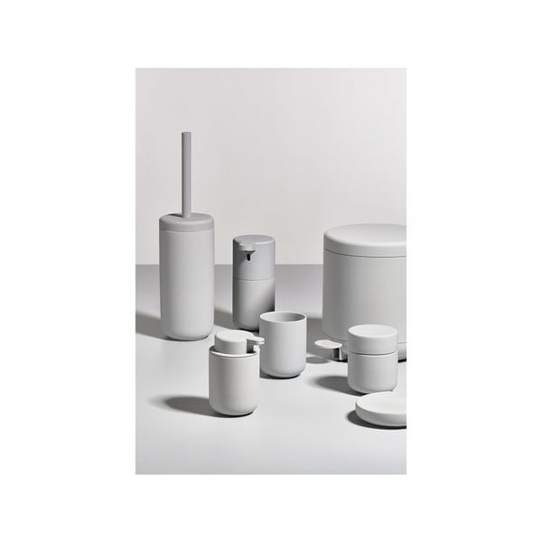 Svetlo siva keramična posoda s pokrovom Zone UME-image-3