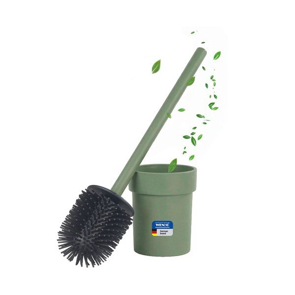 Zelena plastična WC ščetka s Turbo-Loc pritrditvijo z namestitvijo brez vrtanja Lizan – Wenko-image-3