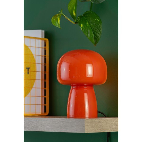 Oranžna steklena namizna svetilka (višina 20 cm) Fervor – Leitmotiv-image-2