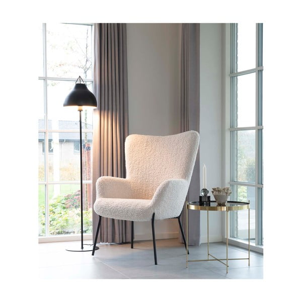 Bel fotelj iz umetnega krzna House Nordic Glasgow-image-1