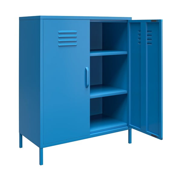 Modra kovinska omarica Novogratz Cache, 80 x 102 cm-image-3