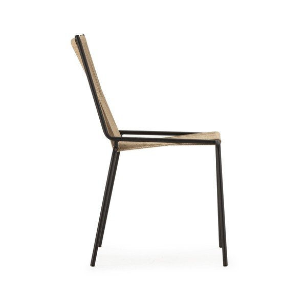 Bež kovinski jedilni stoli v kompletu z možnostjo nalaganja 2 ks Emily – Marckeric-image-3