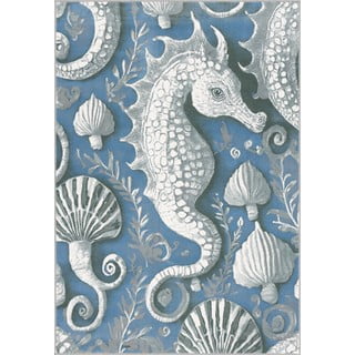 Modra otroška preproga 160x230 cm Seahorse – FD