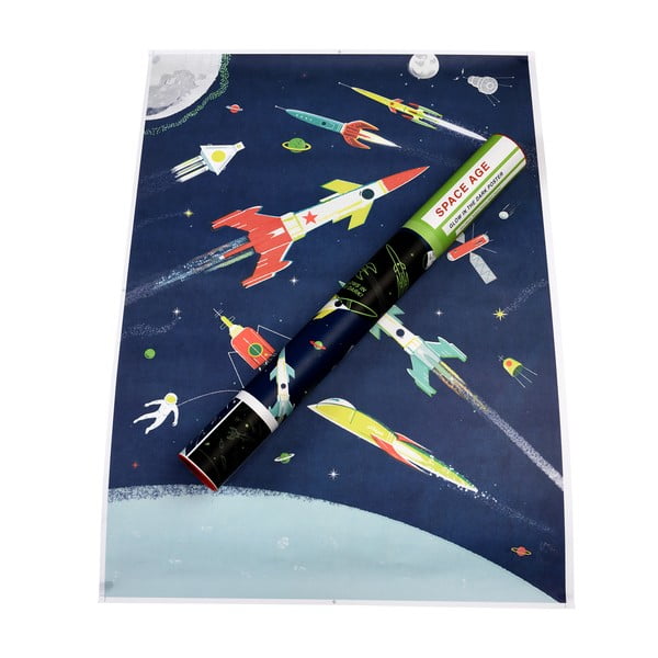 Otroška viseča dekoracija Glow in the Dark Space Age – Rex London-image-3