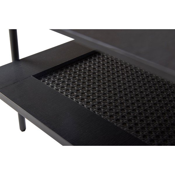 Črna klubska mizica 55x110 cm Pensacola – Unique Furniture-image-2