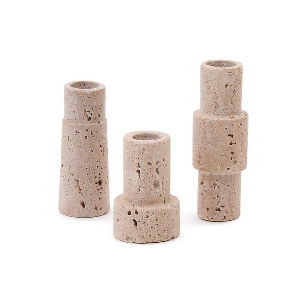 Kamniti svečniki v kompletu 3 ks Majid – Kave Home-image-3