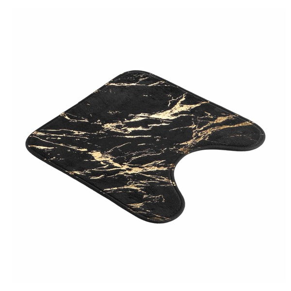 Kopalniška preproga v črni in zlati barvi 45x45 cm Aquamarbre – douceur d'intérieur
