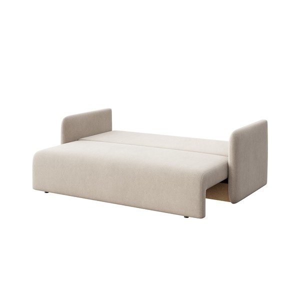Bež žametna raztegljiva sedežna garnitura 220 cm Chaum – Rodier-image-4