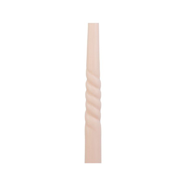 Komplet 2 svetlo rožnatih sveč iz čebeljega voska PT LIVING Twirl-image-2