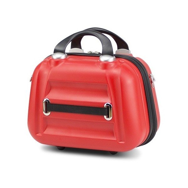 Rdeč ženski potovalni kovček My Valice SMART BAG LASSO Make Up & Hand Suitcase-image-2