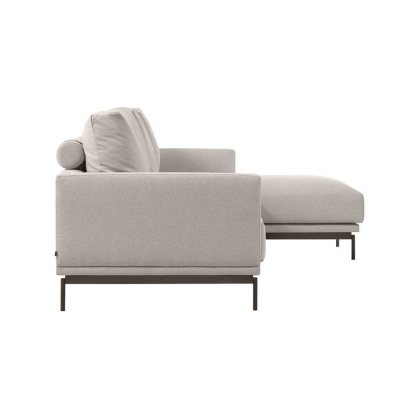 Bež kotna sedežna garnitura Kave Home Galene, desni kot, 254 cm-image-3