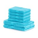 Modri frotirni komplet brisač 6 ks iz mešanice bambusa Bamby – DecoKing