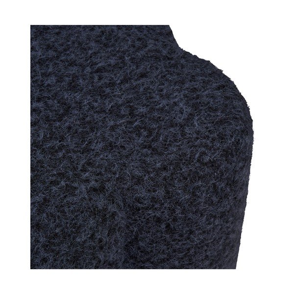 Temno moder tabure iz tkanine bouclé Durban – House Nordic-image-4