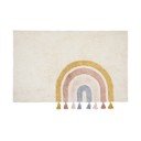 Slonokoščena pralna/ročno tkana bombažna otroška preproga 90x150 cm Tadea – Kave Home