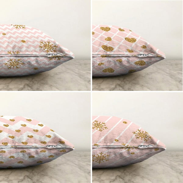 Tekstilne prevleke za blazino z božičnim motivom v kompletu 4 ks 43x43 cm – Mila Home-image-1
