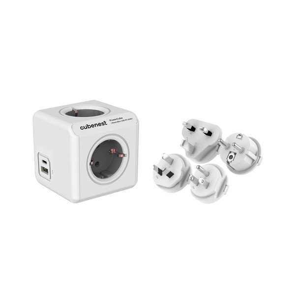 Razdelilec PowerCube ReWirable USB Schuko – Cubenest-image-1
