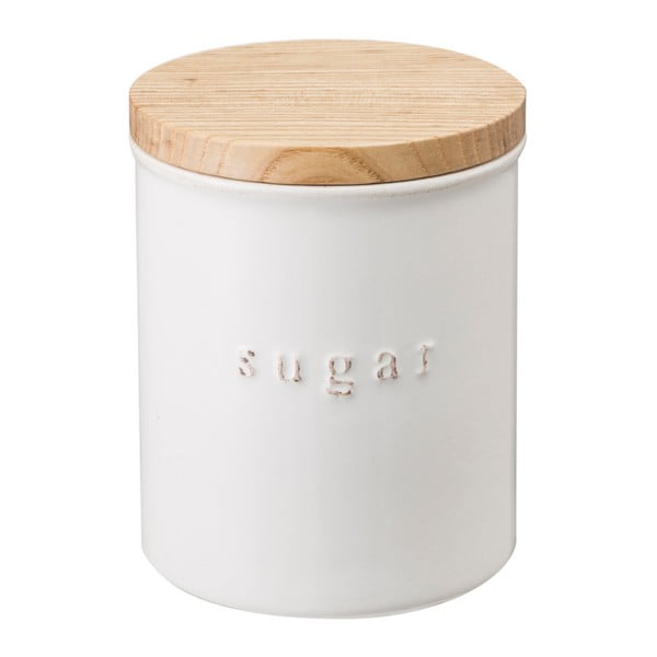 Bel kozarec s pokrovom iz bambusa Yamazaki Tosca Sugar