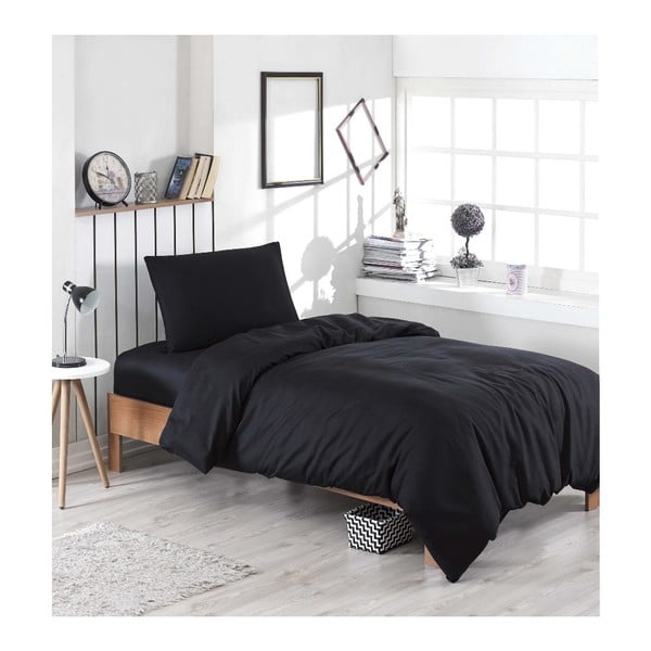 Ultimate Dark enojno posteljno perilo z rjuho, 160 x 220 cm