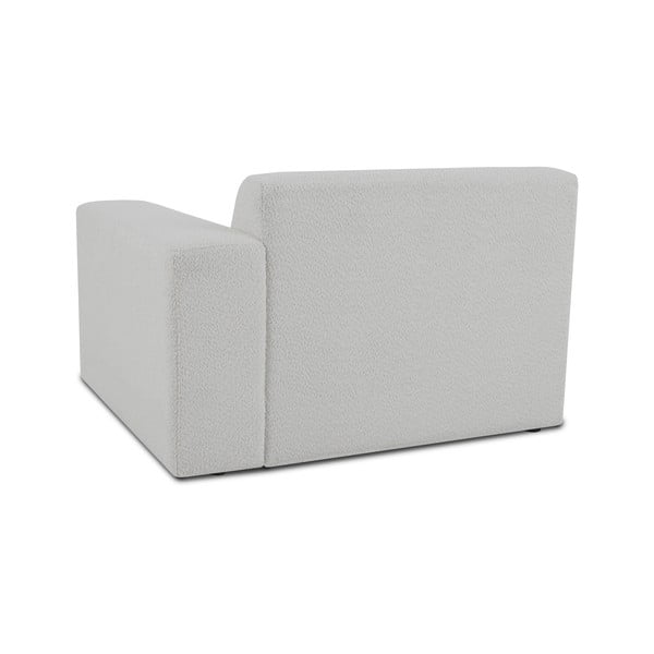Bel modul za sedežno garnituro iz tkanine bouclé (desni kot) Roxy – Scandic-image-2