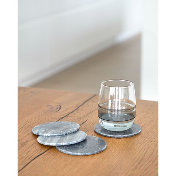 Sivi marmorni podstavki za kozarce v kompletu 4 ks Tresa – Kave Home-image-1