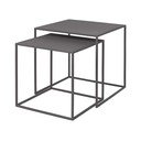 Sive kovinske mizice v kompletu 2 ks 40x40 cm Fera – Blomus