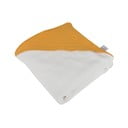 Rumena otroška brisača s kapuco iz muslina 75x75 cm – Bébé Douceur