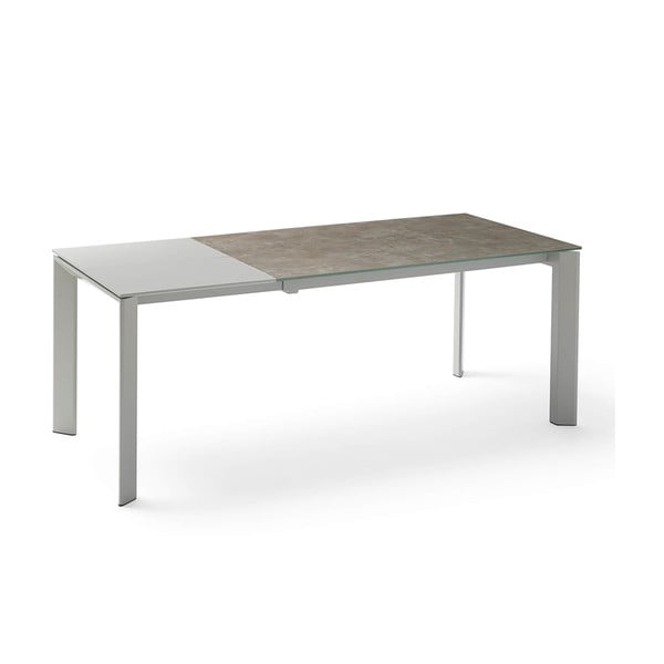 Sivo-rjava zložljiva jedilna miza Lisa, dolžina 140/200 cm