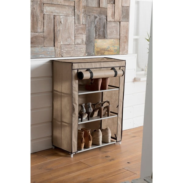 Bež tekstilno tristopenjsko stojalo za čevlje Compactor Shoes-image-1