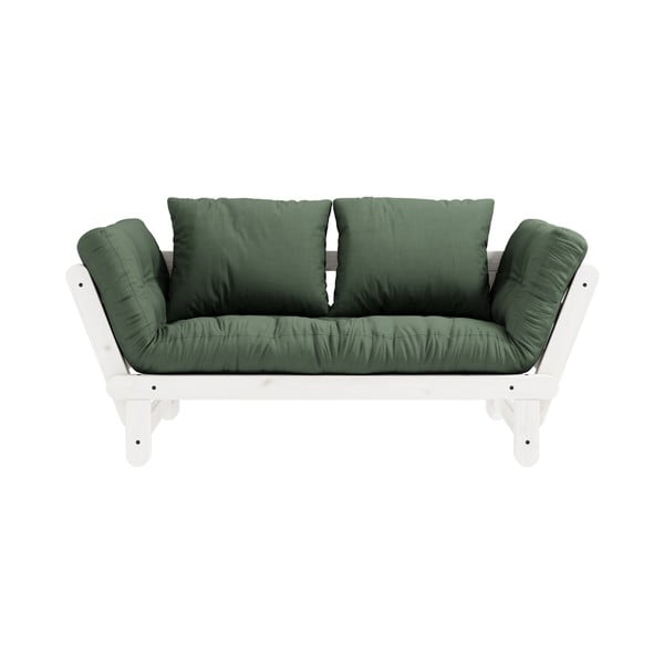Raztegljiv kavč Karup Design Beat White/Olive Green