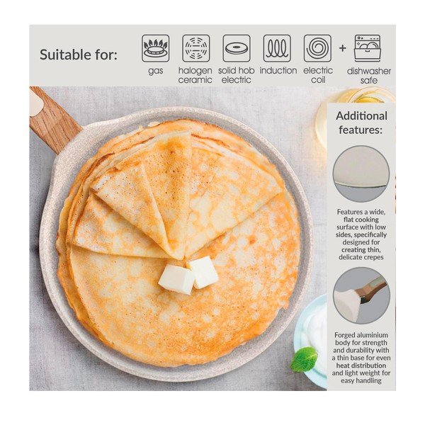 Ponev s keramično prevleko za palačinke ø 28 cm Signature Range – Cooksmart ®-image-3