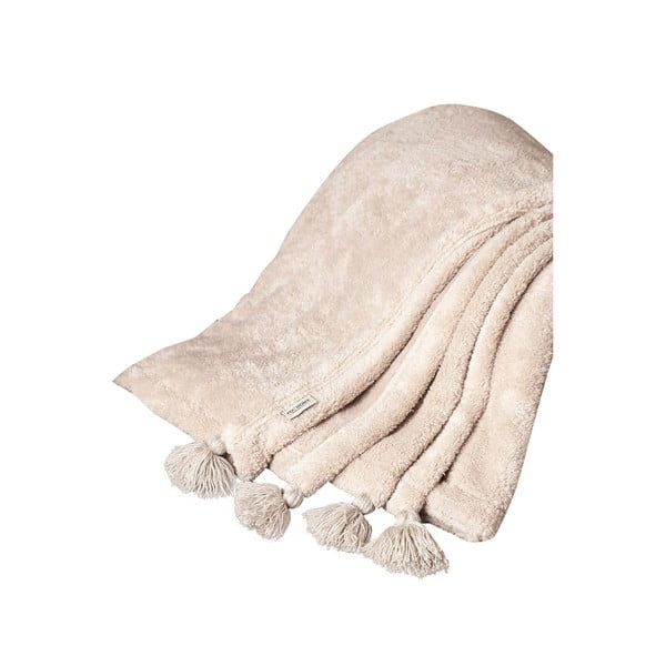 Svetlo rjavo pregrinjalo iz mikropliša 200x220 cm Puffy – Mijolnir