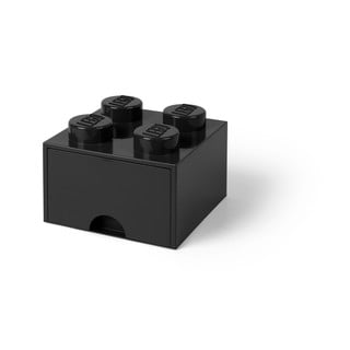 Črna kvadratna škatla za shranjevanje LEGO®
